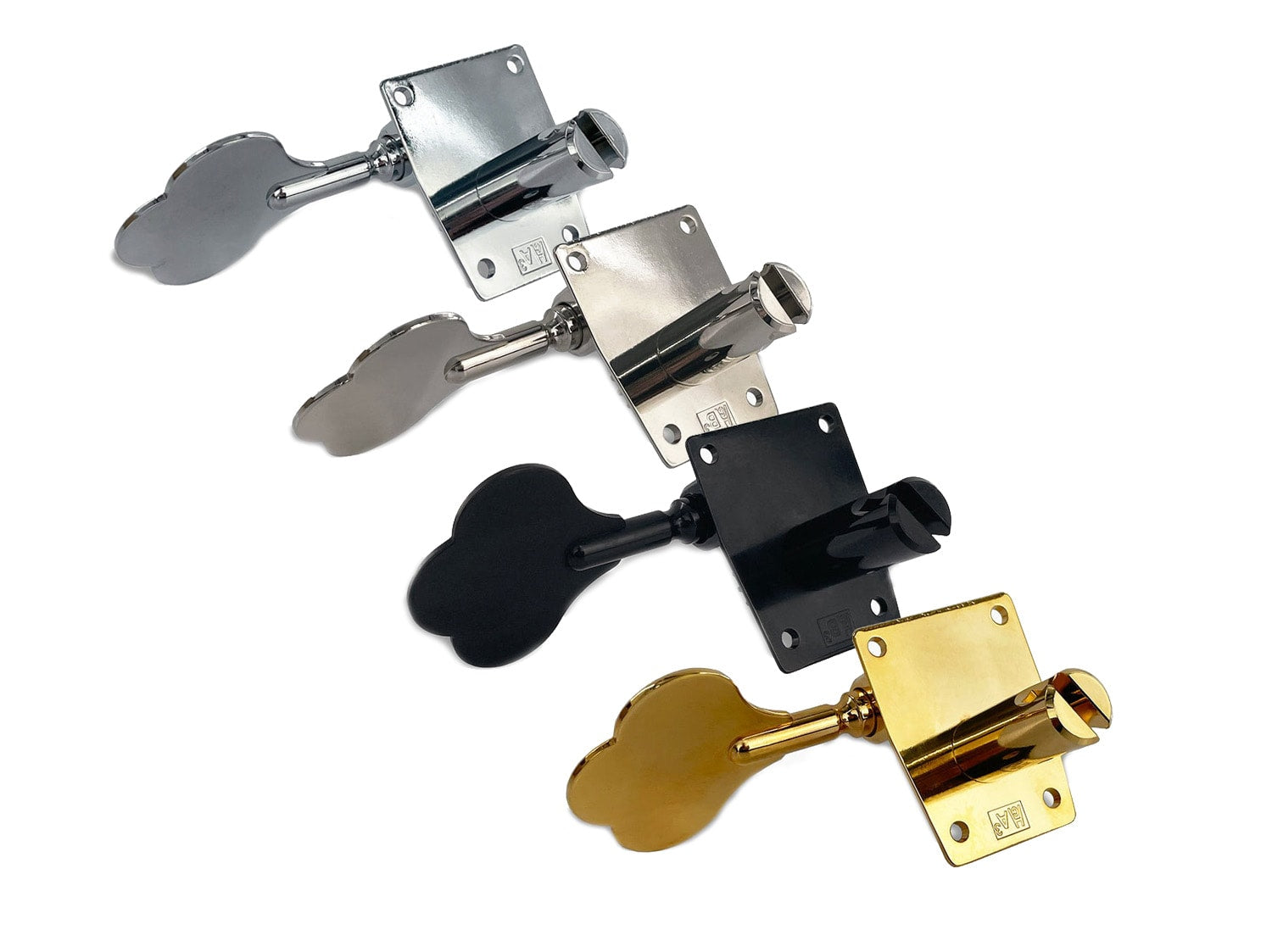 Leo Quan® Badass OGT™ Open Gear Bass Keys Small Post Set – 4 In-line