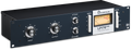 Front panel of a black Lindell Audio Lin76 MKII studio processor with knobs, buttons, and a VU meter.