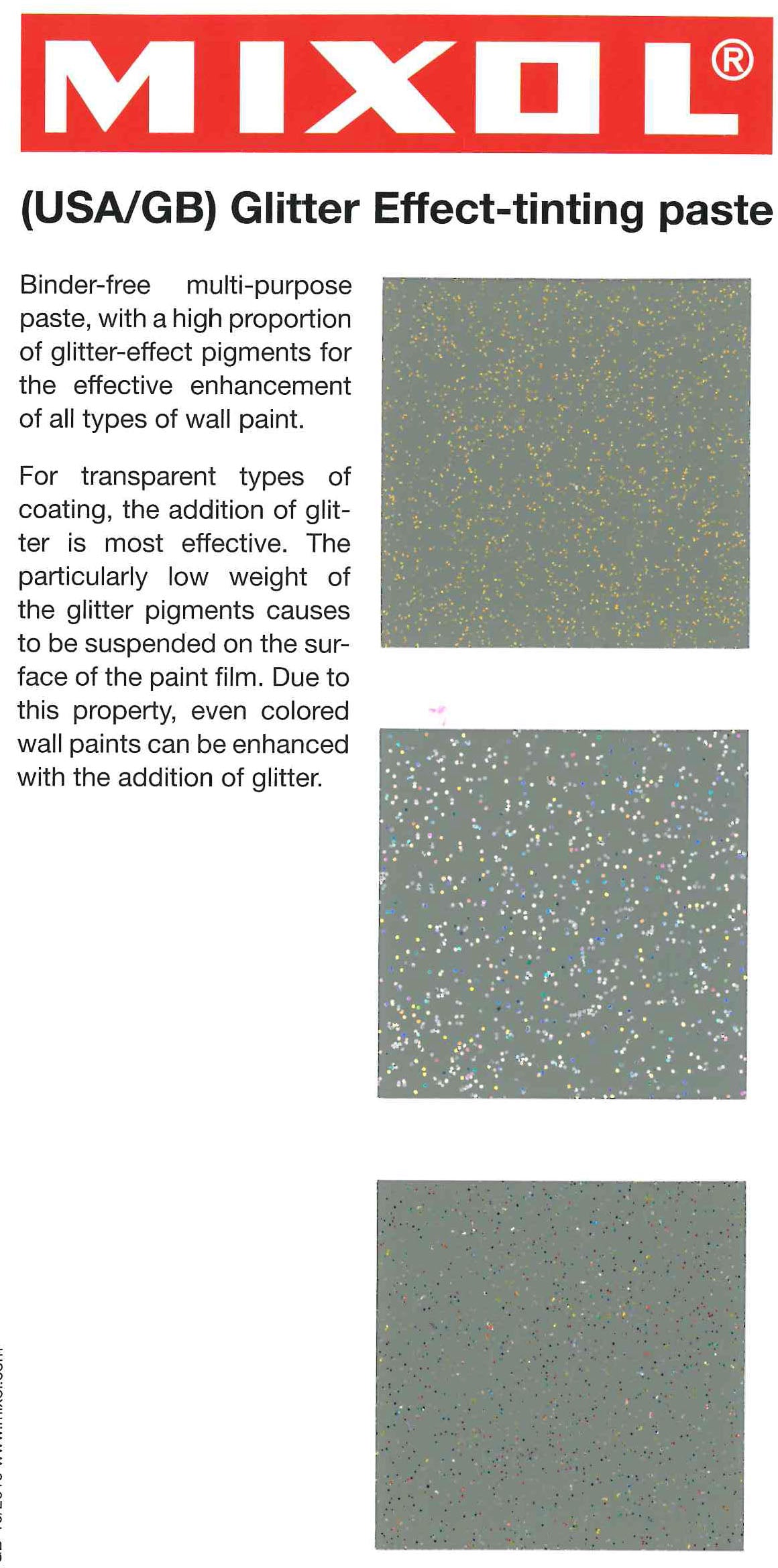 Mixol Glitter Effect Tints 80ml