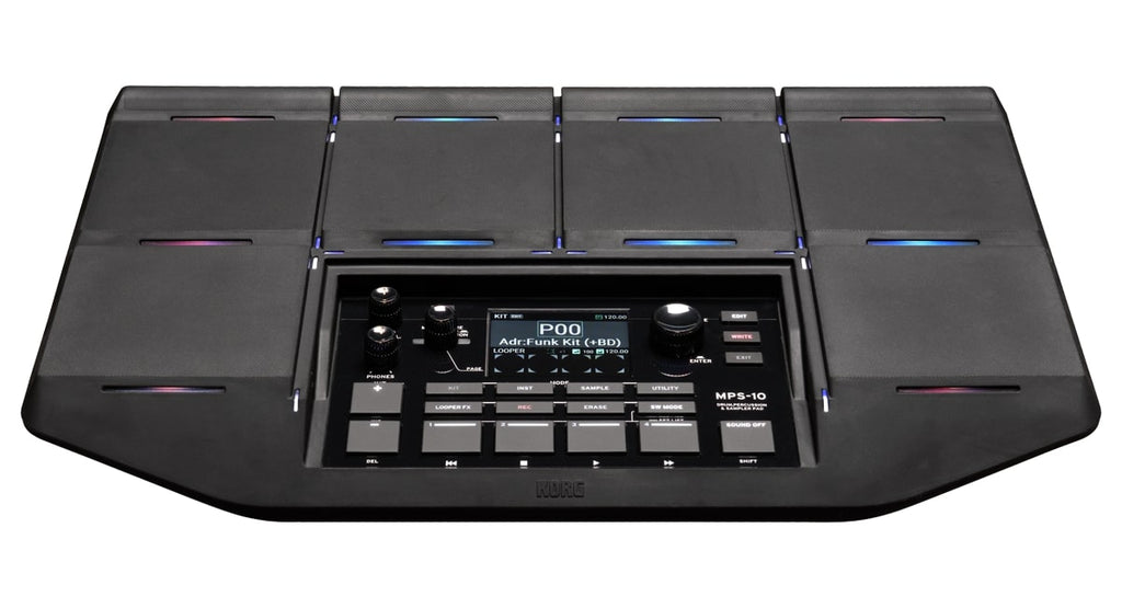 Korg Drum, Percussion and Sampler 10-Pad Drum Controller MPS10, hardware music sampling instrument