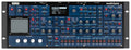 Front panel of a Korg multi/poly analog modeling synthesizer module with multiple knobs, buttons, and a display screen.