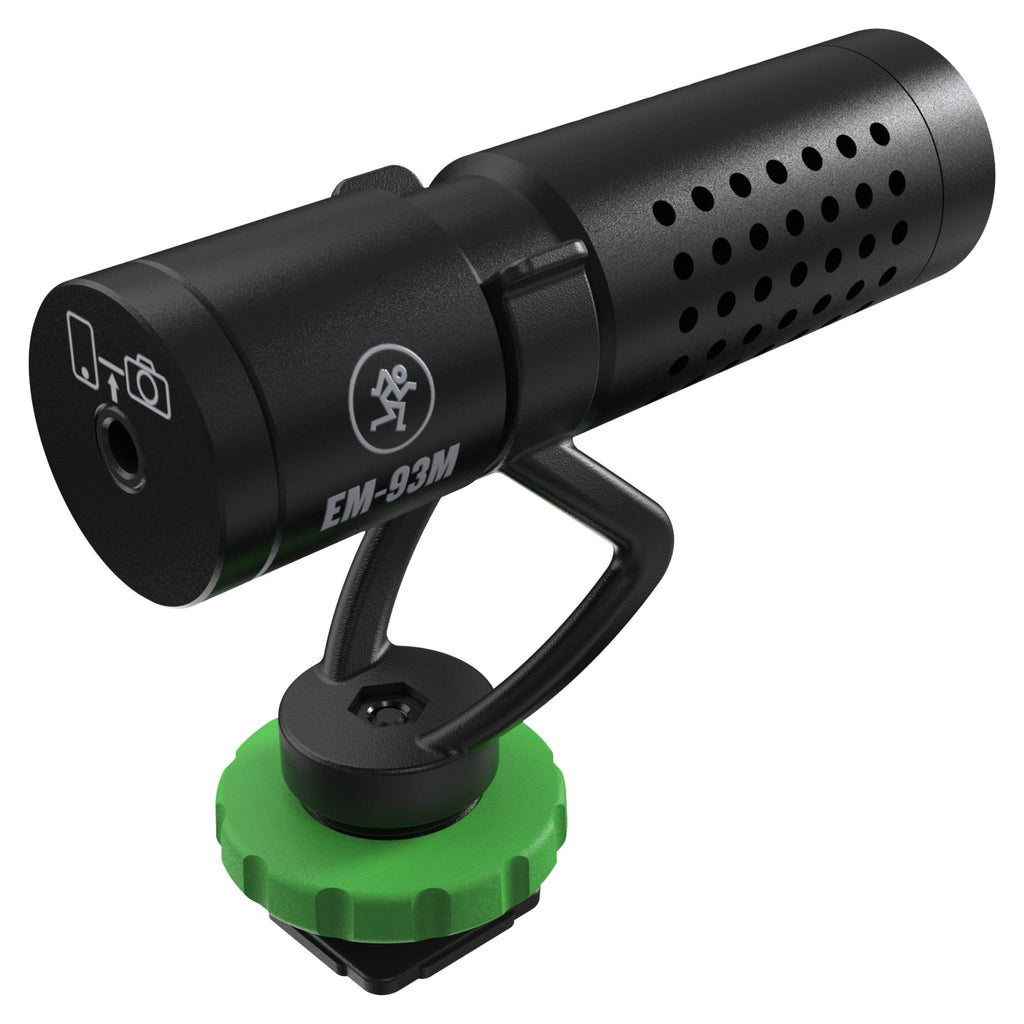 Mackie EM-93M Compact Microphone for Smartphones and DSLRs, studio recording microphone body