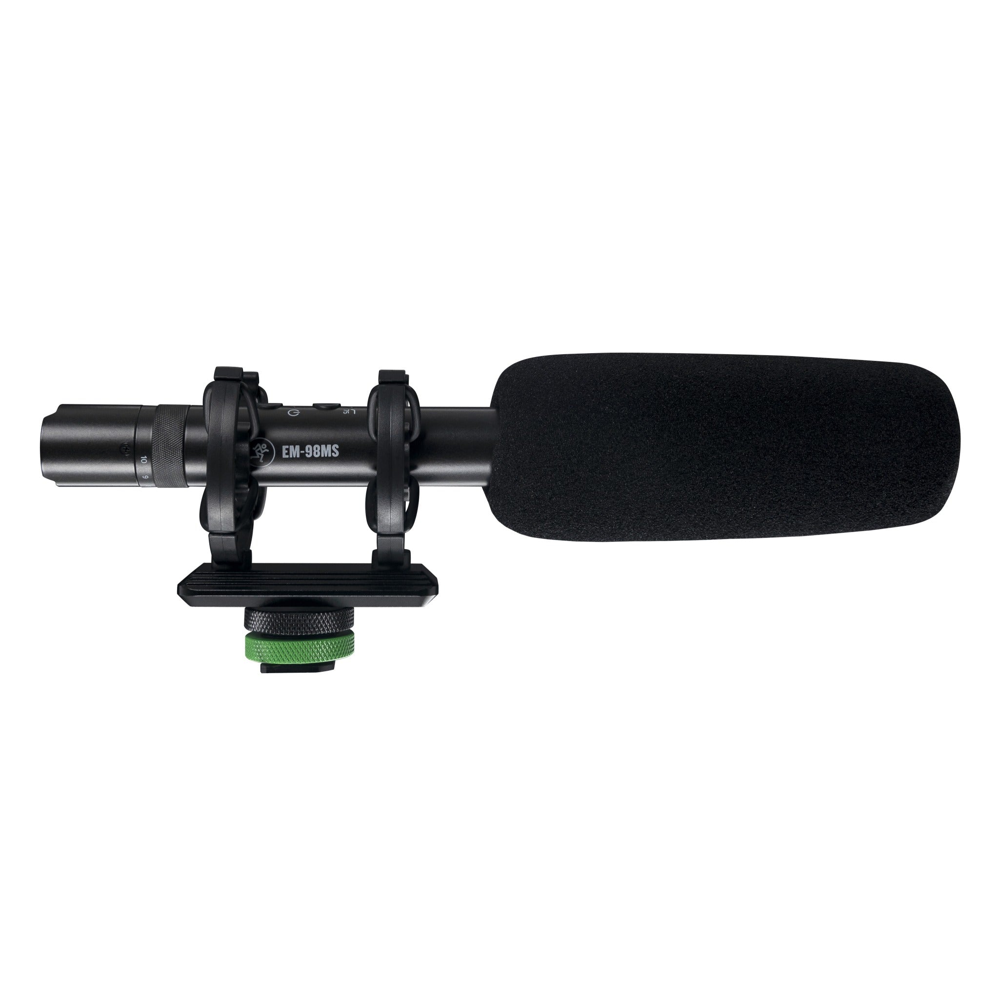 Mackie EM-98MS On-Camera Shotgun Microphone for Smartphones and DSLRs, studio recording microphone body
