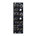 Black eurorack module with multiple jack sockets and two white control knobs labeled DXG by Make Noise.