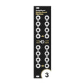Black eurorack module panel with multiple jack sockets and a central toggle switch, labeled Multiplikand by Making Sound Machines.