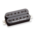 Black electric guitar humbucker pickup with Seymour Duncan logo and adjustable pole screws