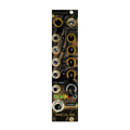Eurorack module labeled H.R.MIXER with multiple labeled jacks, knobs, and LEDs by Maneco Labs.
