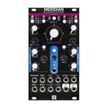 Black Modbap Meridian Eurorack module with knobs, buttons, and multiple 3.5mm jacks on front panel.