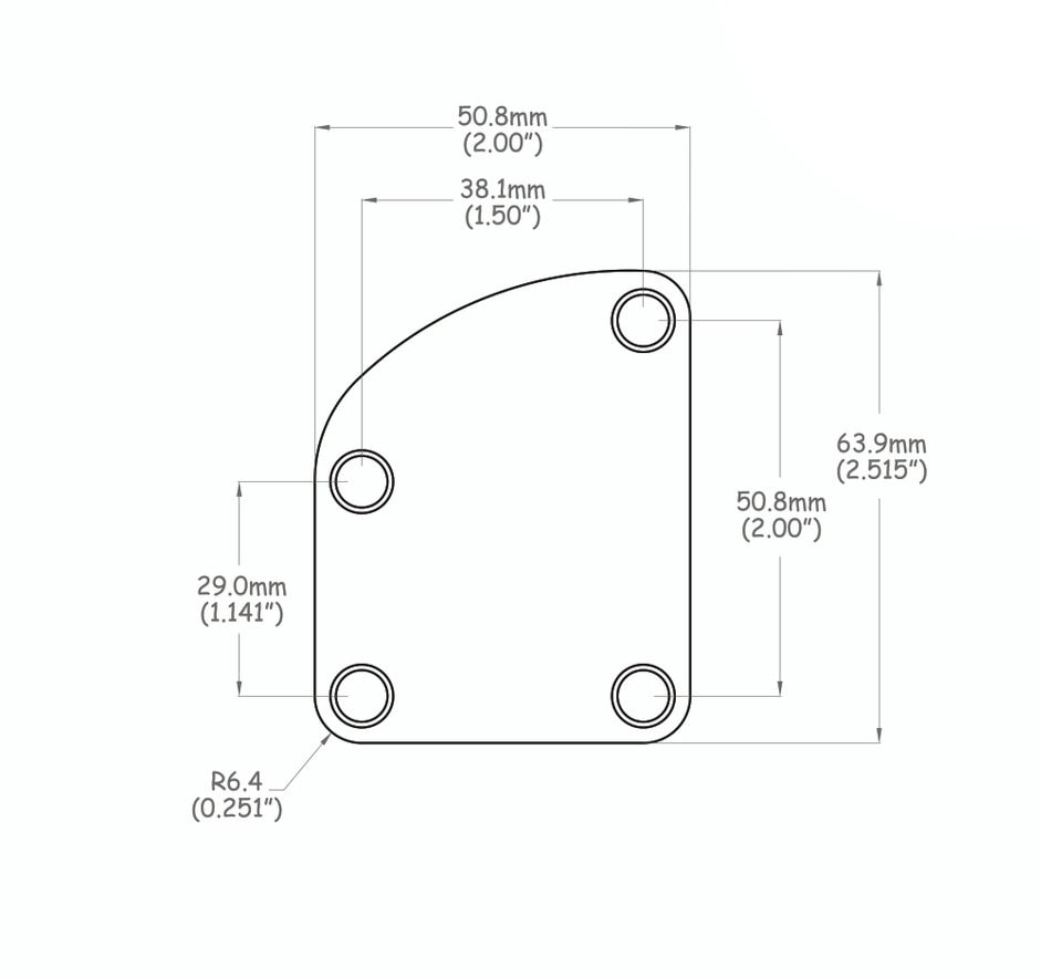 Solo Pro Custom Shape Neck Plate