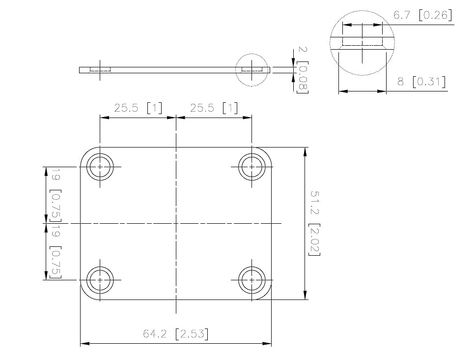 Solo Pro Laser Logo 4-Bolt Stainless Steel Neck Plate