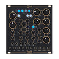 Black modular synthesizer panel with knobs, buttons, LED indicators and multiple 3.5mm jacks labeled Orbit by neuzeit instruments.