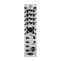 Silver eurorack module with multiple 1/4 inch jacks, toggle switches, a push button, and a rotary knob labeled Jam Jam.