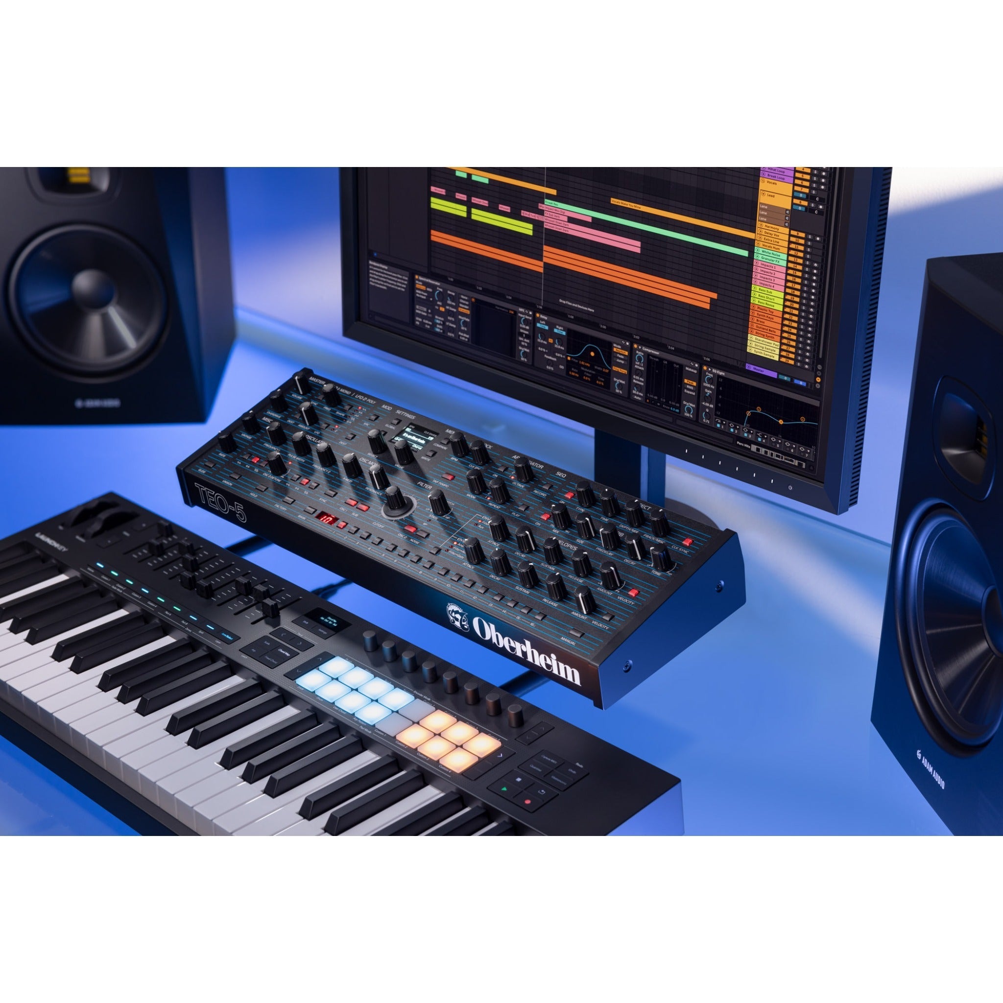 Oberheim Sequential TEO-5 - Analog Desktop module Synthesizer, keyboard synthesizer instrument