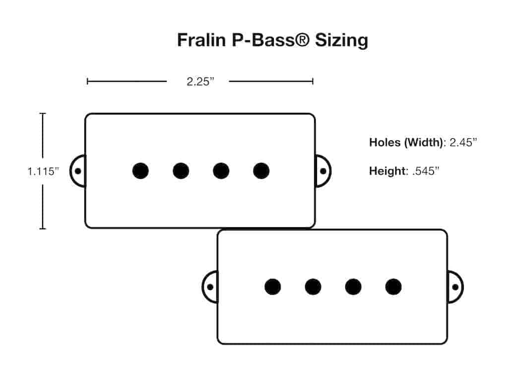 Fralin P-J Bass Pickup Set