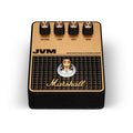 Black and gold guitar effects pedal with four knobs and one footswitch labeled with volume, tone, gate, and gain.