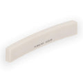 Off-white curved plastic nut piece with text TUSQ XL 1075-00 on it.