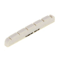 White slotted guitar nut with black text reading TUSQ XL 5041-00.