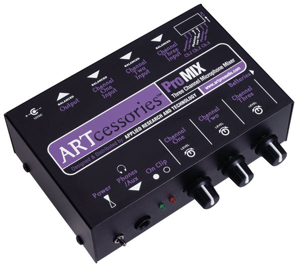 3-Channel Battery/AC-Powered Mini Mixer