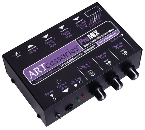 3-Channel Battery/AC-Powered Mini Mixer