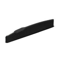 Black curved guitar saddle shown on a white background.