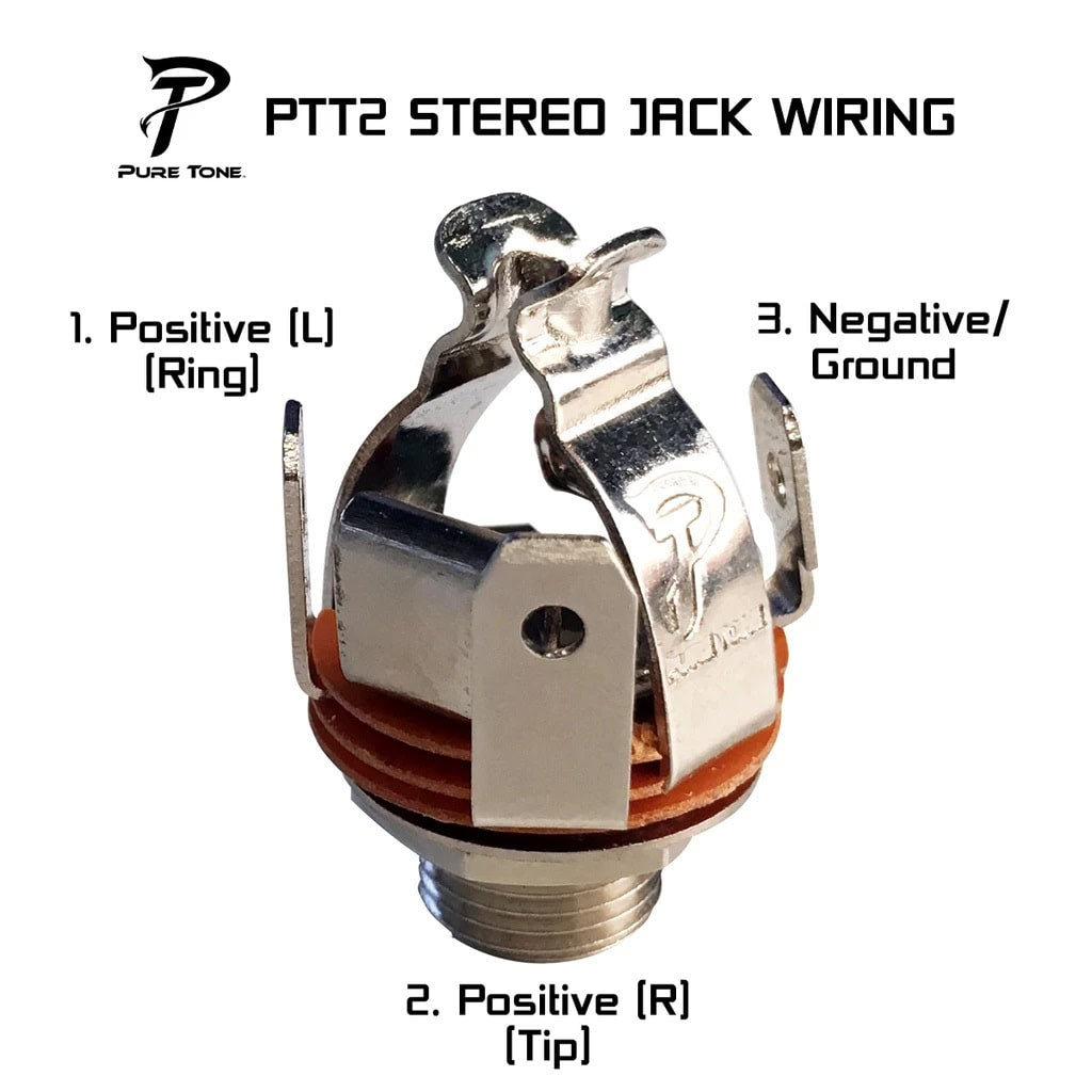 Pure Tone Nickel Stereo Multi-Contact 1/4″ Output Jack