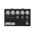 Black guitar preamp pedal with five control knobs, three toggle switches, and one footswitch labeled Peace Hill FX.