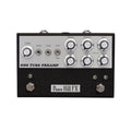 Black and silver guitar preamp pedal with multiple knobs, toggle switches, and two footswitches labeled Peace Hill FX.