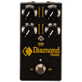 Black guitar effects pedal with four knobs, a toggle switch, and a footswitch labeled Diamond Phase.
