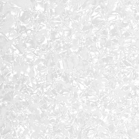 Close-up of a shiny white pearloid textured plastic surface with a multi-layered appearance.