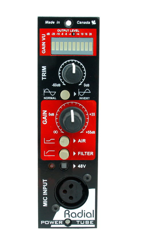 Radial 500 Series - PowerTube Tube Preamplifier, preamplifier or direct box
