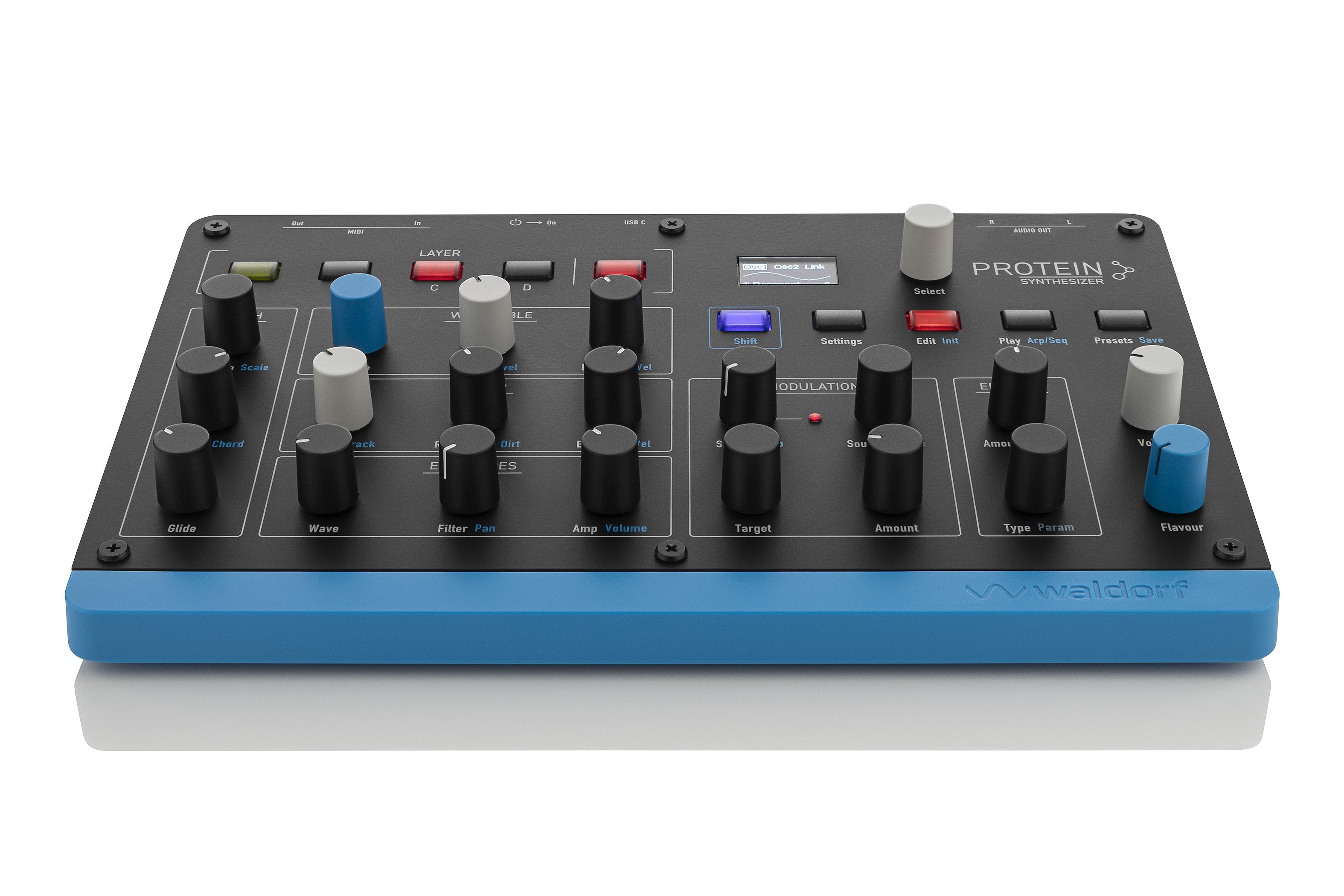 Waldorf Protein - Desktop Wavetable Synthesizer, keyboard synthesizer instrument