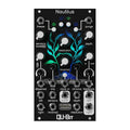 Front view of a black Eurorack module with knobs, patch jacks, buttons, and a USB port labeled Nautilus.