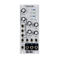 Silver Eurorack module with knobs, toggle switches, and multiple audio jacks by Qu-Bit Electronix labeled Cascade.