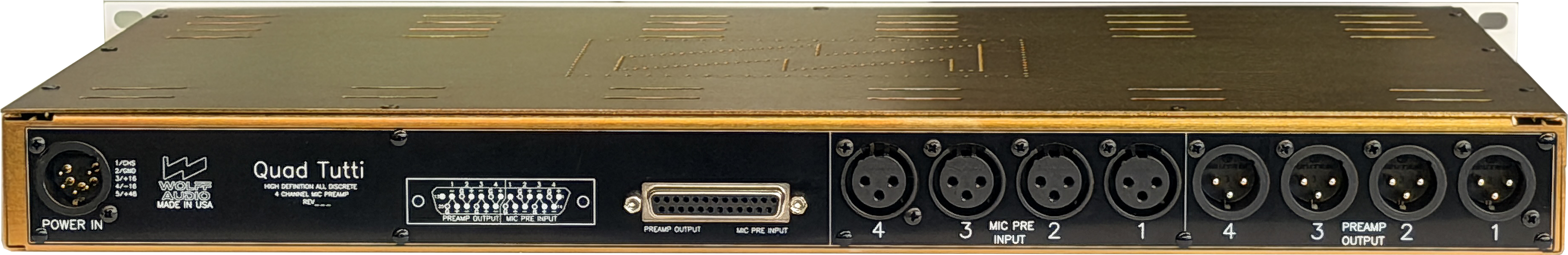WOLFF AUDIO Quad Tutti — Microphone, studio recording microphone body