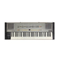 Top view of a vintage Roland Synth Plus 60 keyboard synthesizer with sliders, buttons, and speakers.