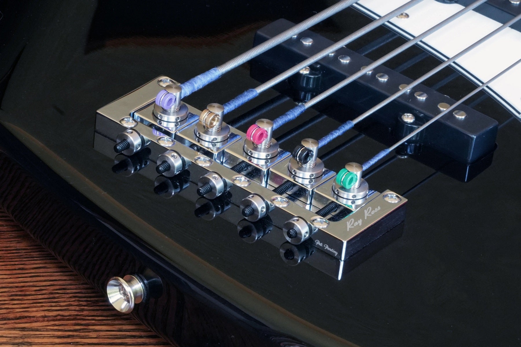 Ray Ross Saddle-Less 5-String Bass Bridge – 17mm Spacing
