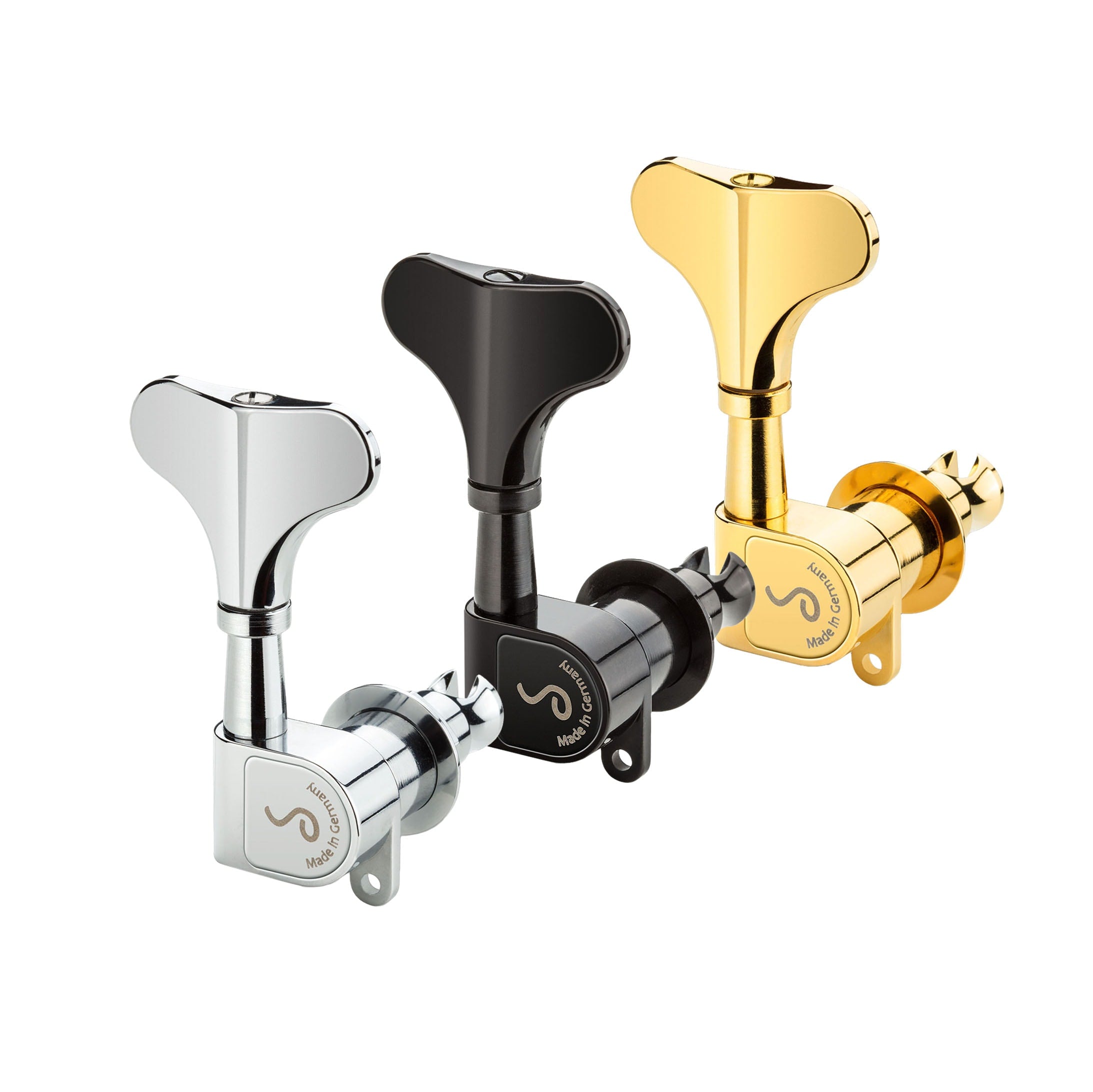 Schaller M4 180 (Light) 4 Inline Bass Machine Heads, B-Stock