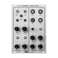 Silver Serge Modular eurorack module with knobs and 3.5 mm jacks labeled mixer and dual VCA.