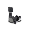 Black Gotoh machine tuner with mounting screw and visible brand name on side.