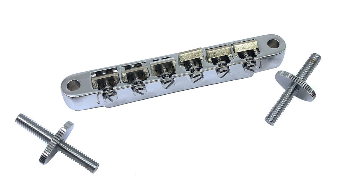 Solo Pro ABR-1 Vintage Style Tune-o-matic Bridge With Un-notched Saddles