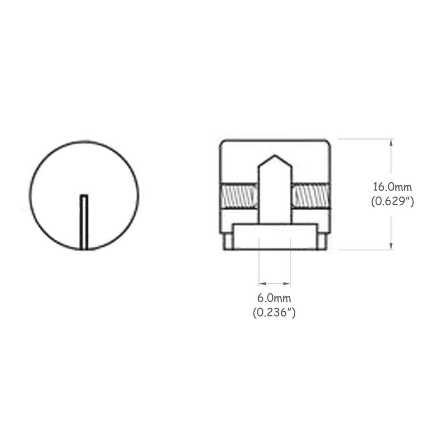 Solo Pro Small Knob With White Indicator