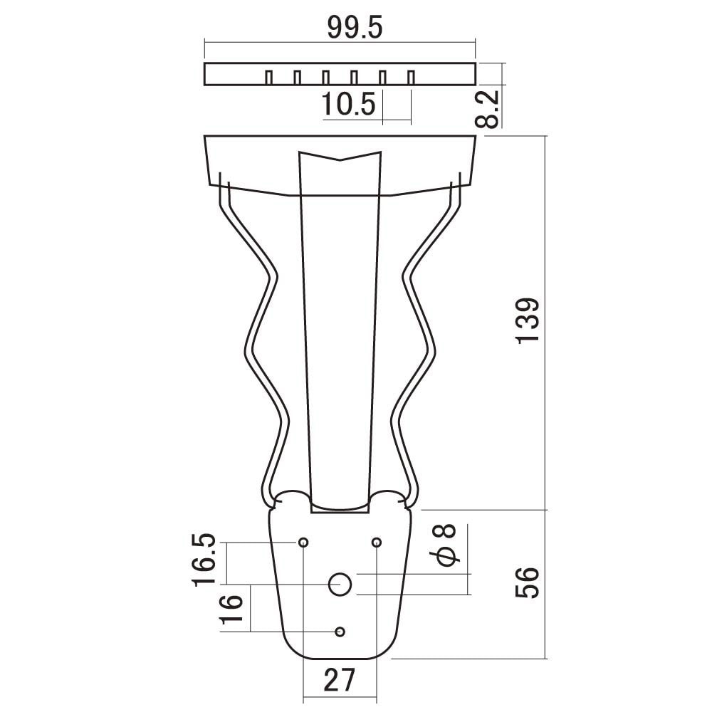 Solo Pro 175 Style Guitar Tailpiece — Tremolo Pedal