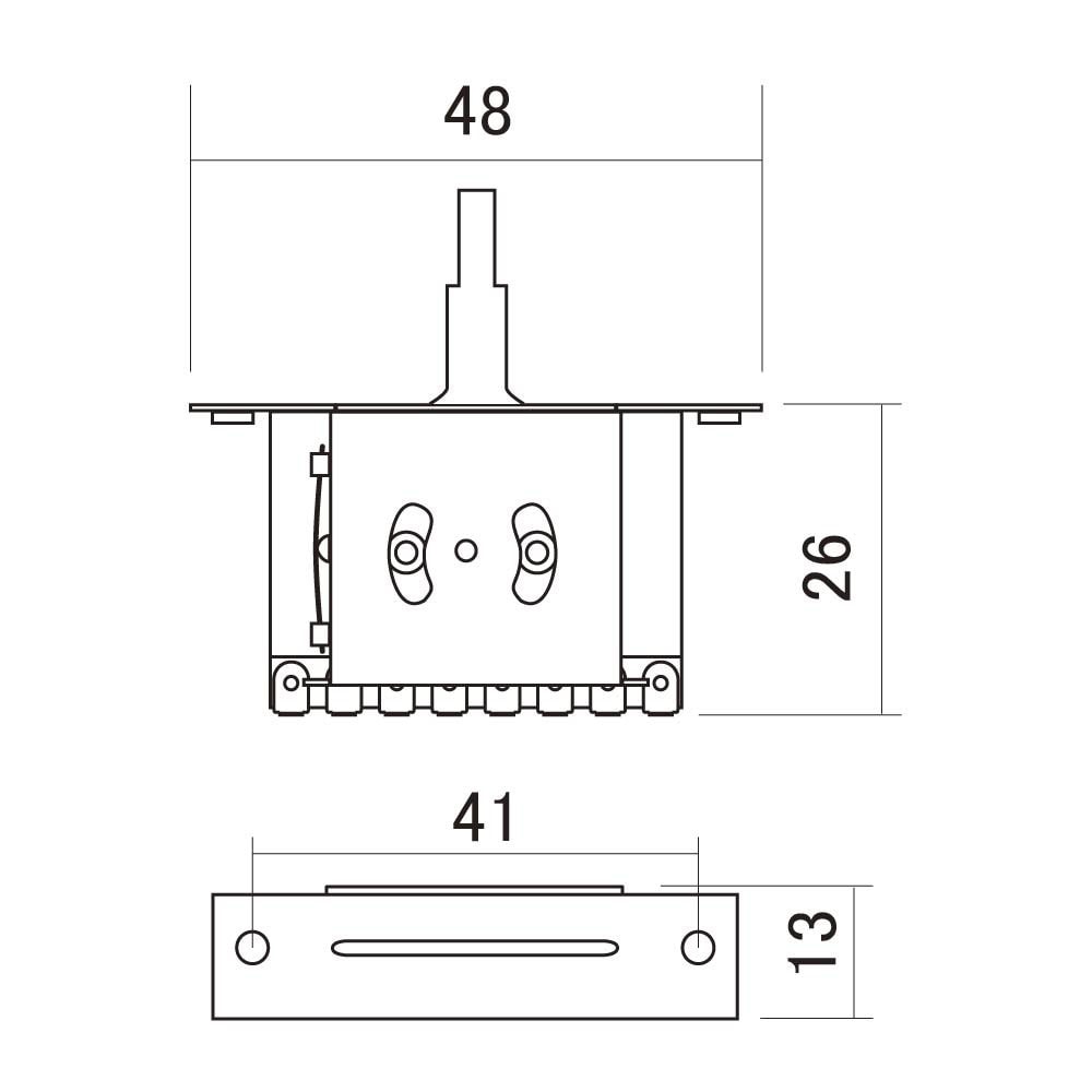 Solo Alpha Covered 5-Way Selector Switch – Metric
