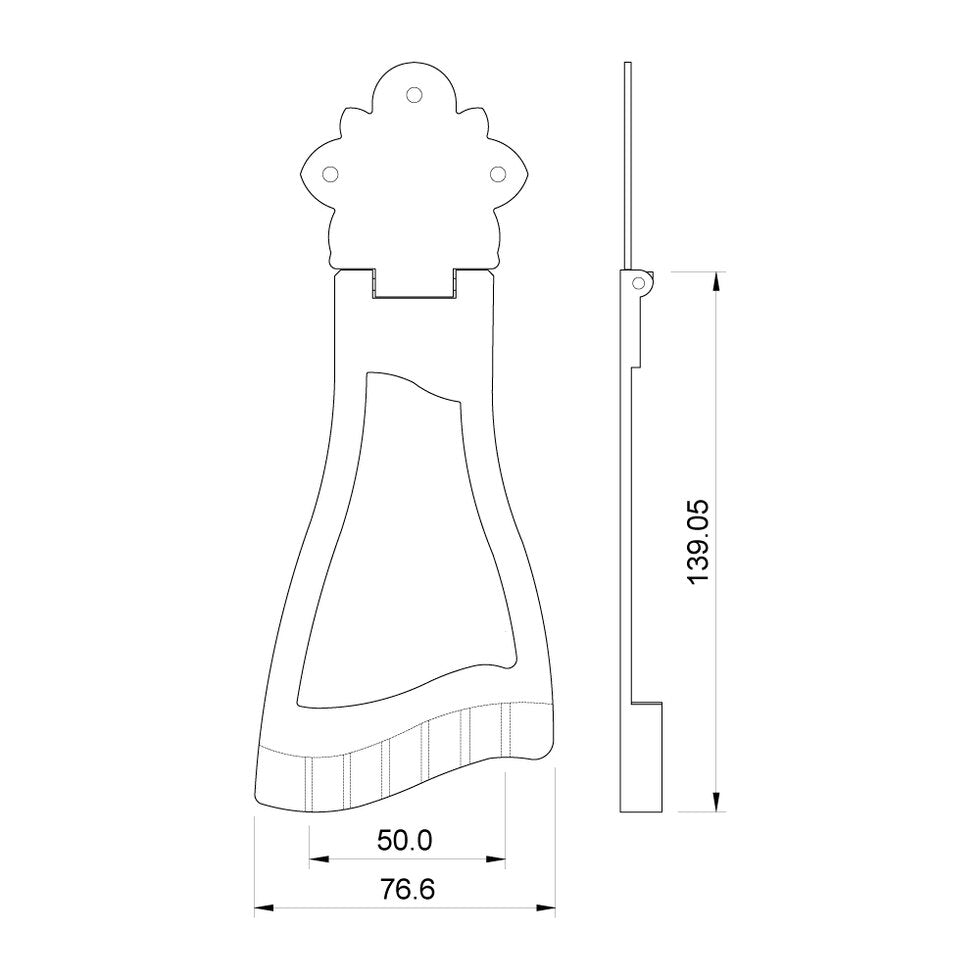 Solo Pro Deluxe Jazz Tailpiece — Tremolo Pedal