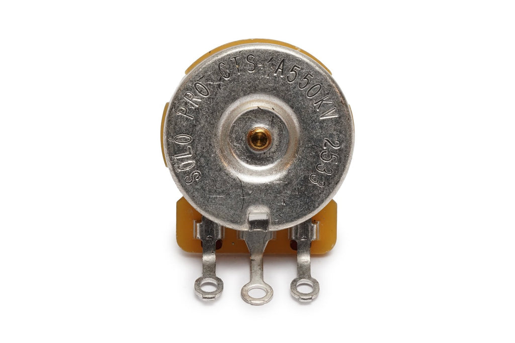 Solo Pro CTS Vintage 550K-A Split Shaft Audio Taper Potentiometer – Imperial
