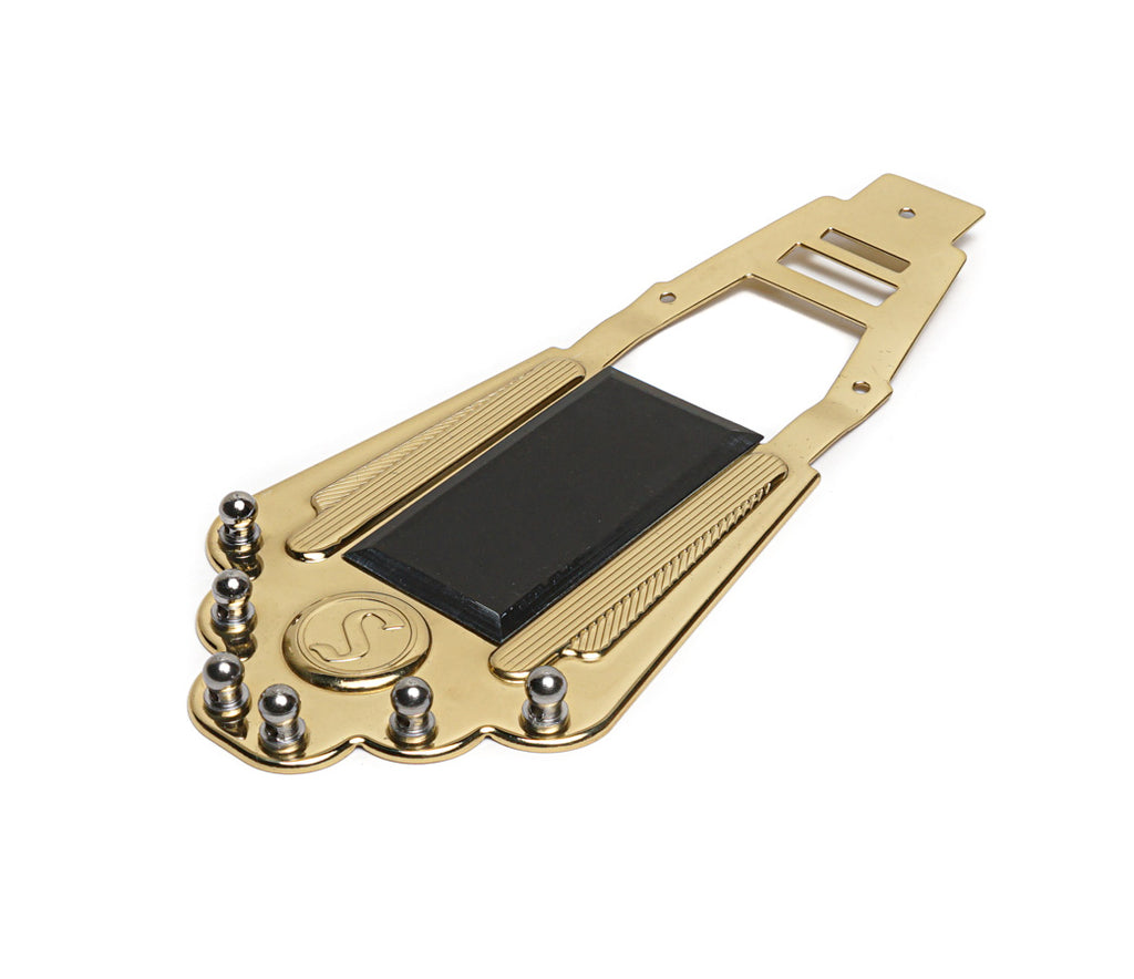 Solo Pro Django Trapeze Jazz Guitar Tailpiece – Gold — Tremolo Pedal