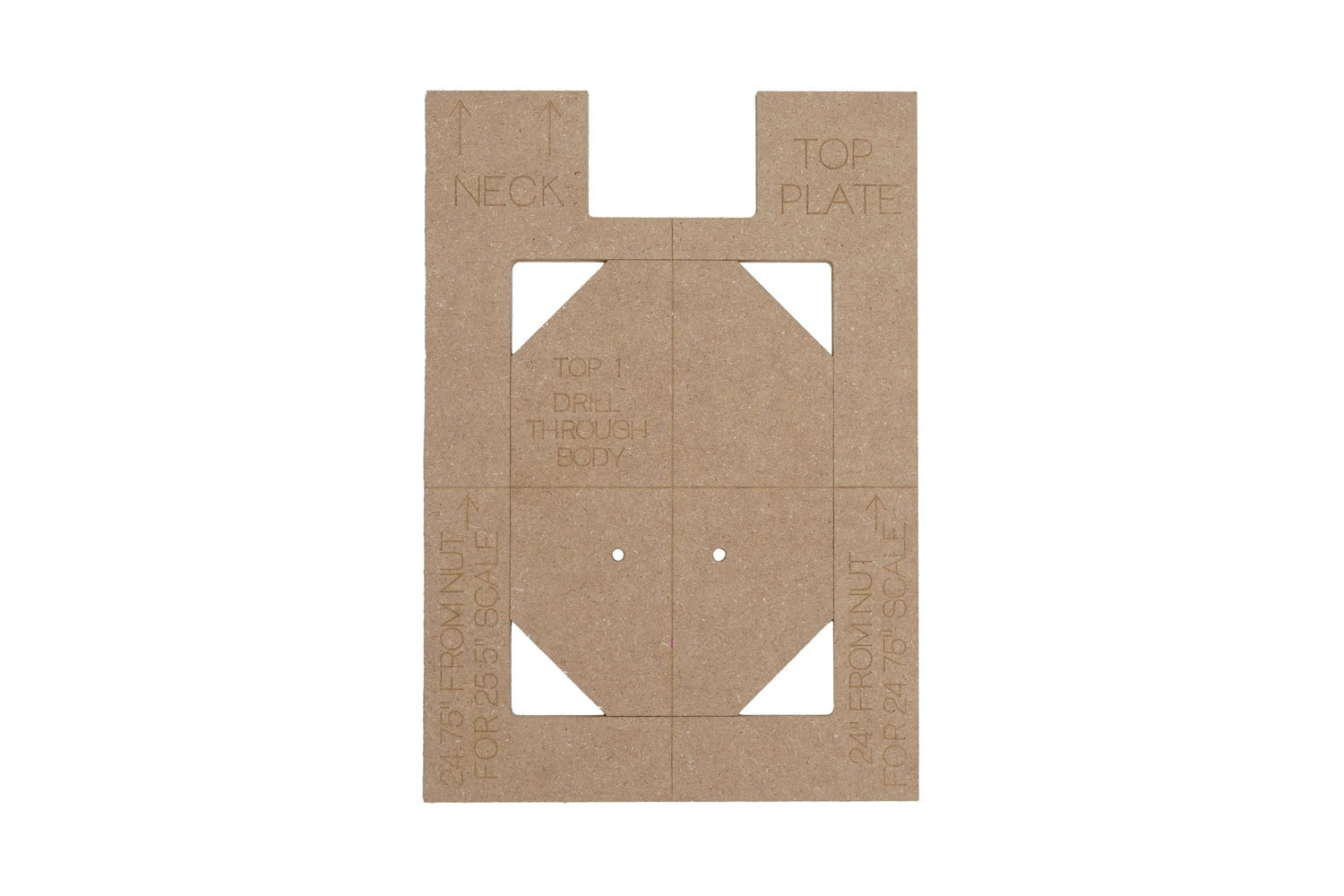 Solo Floyd Rose Bridge Route Template Set