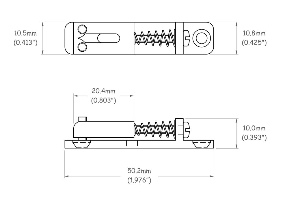 Solo Pro Rectangular Individual Guitar Bridge Saddles