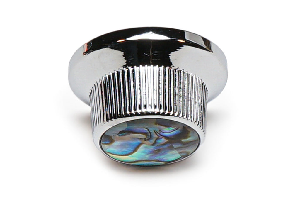 Solo Knurled ST Style Knob With Abalone Dome Top