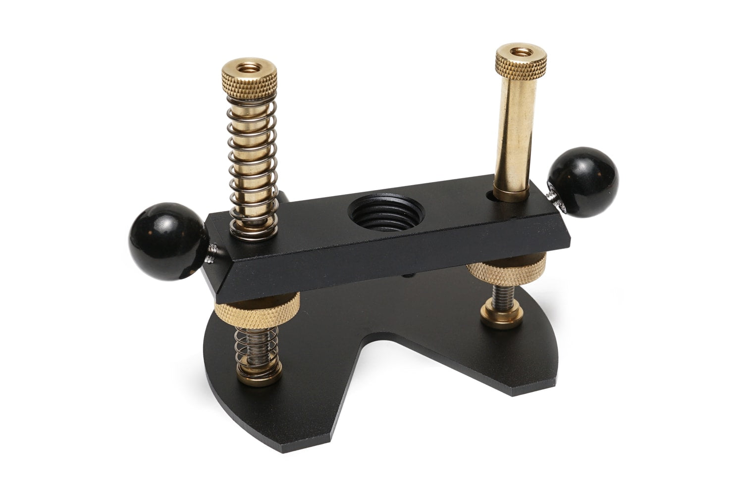 Solo Pro Precision Router Base With Ball Knob Handles – Black